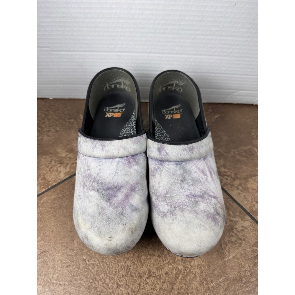 Dansko XP 2.0 Professional Work Clogs Slate Marbled Nubuck Leather Finish